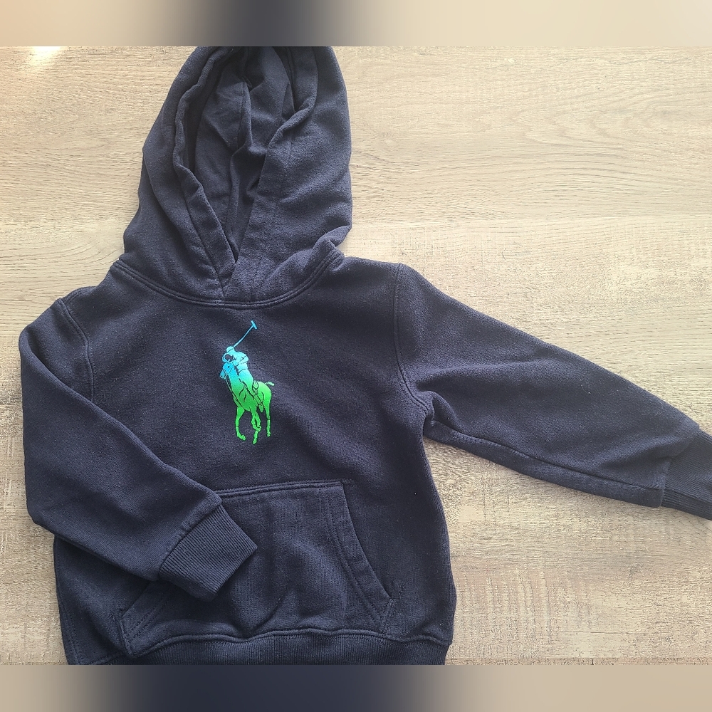 Ralph Lauren Toddler Boys Ombre Big Pony Fleece Hoodie